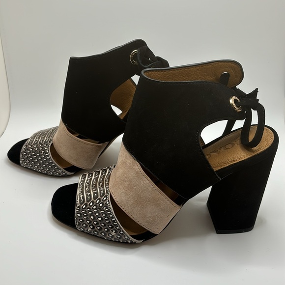 COACH Minetta Land Snake/Suede Heels NIB size 6 - Picture 11 of 13
